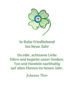Peacefully into the New Year by Johanna Thier