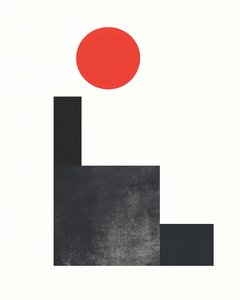 Minimalist graphic design poster Swiss designer