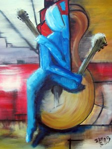 Woman with Guitar