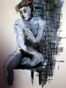 Nude in Blue