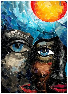 Double Face in Mosaic by Phantalis