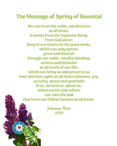 The Message of Spring of Rosental by Johanna Thier