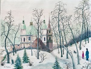 Cathedral and Franciscan Church in Winter by Regine Dapra