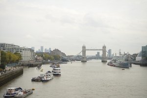 London Bridge Over the River Thames in the Heart of London by Albert Mansour