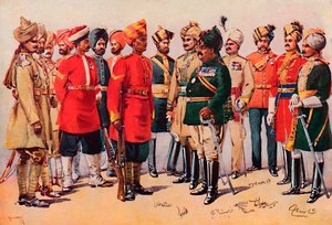 A Group of Indian Soldiers by AC Lovett
