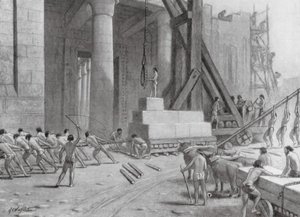 Phoenician Craftsmen building a Temple for Solomon by A.C. Weatherstone