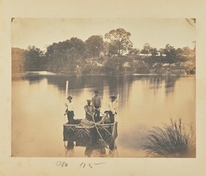 Small Raft of Blanket Boats Crossing the Potomac River