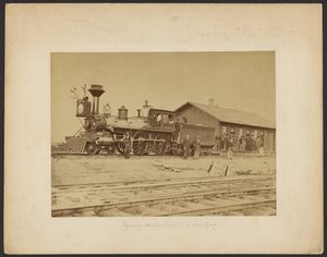 Wyoming Station Engine 23 on Main Track, Wyoming