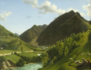 A Valley in the Pyrenees by A.L.R.M. Duperraux