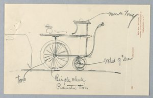Design for Serving Table on Wheels by A.N. Davenport Co.
