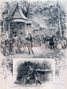 Scene of the Opera Werther, after the representation at the International Teatro Lirico in Milan by A. (after) Bonamore