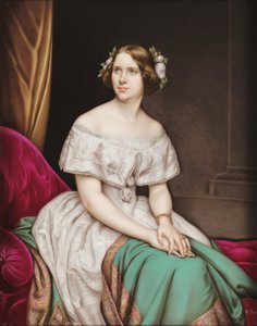 Portrait of Francisca of Bragança, Princess of Joinville by A. Asel