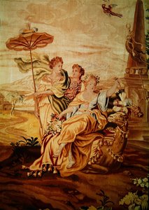 Asia, from a tapestry of the four corners of the world (detail)
