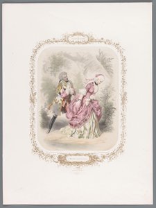 Young Man in Love Adoring a Woman (Week of Love) by A. Charpentier
