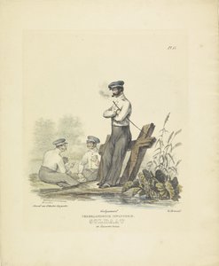 Soldier in Barracks Uniform, 1820-1825 (Dutch Infantry. Soldier in Barracks Uniform) (Military Costumes of the Kingdom of the Netherlands)