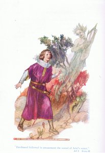 Ferdinand followed in amazement the sound of Ariel