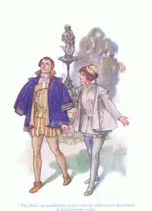 The duke was wonderfully pleased with the address and deportment of this handsome youth (Twelfth Night), from Tales from Shakespeare published by Ward Lock & Co Ltd