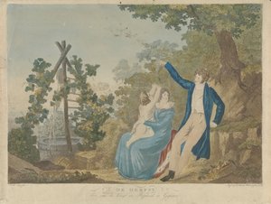 Parents with Child in an Autumn Landscape