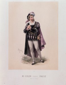Monsieur Colin in the Role of Faust, Opera by Charles Gounod by A. Morton