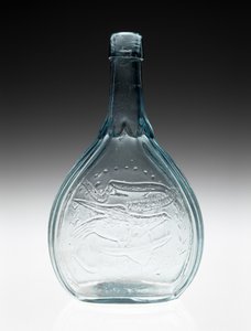Figured Flask, c. 1866-1874 by A. R. (attr.to) Samuels