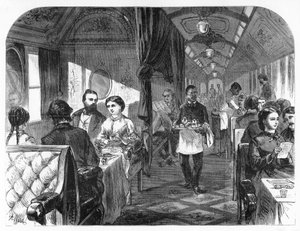 Palace Hotel Car, Union Pacific Railroad, c1870 by A. R. Ward
