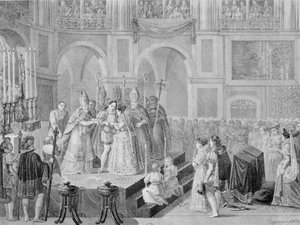 The Marriage of Henri III and Marguerite of France in 1572 by A. Regnier