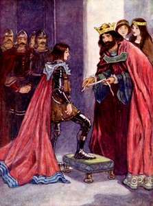 The King made the Black Prince a Knight of the Order of the Garter, 1348, 1905 by A. S. Forrest