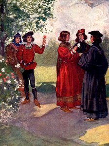 The nobles plucked red or white roses and put them in their caps by A. S. Forrest