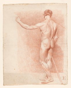 Standing Male Nude, Seen from the Back