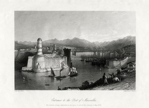 Entrance to the Port of Marseilles, France, 1875
