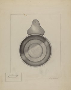 Pewter Porringer by A. Zaidenberg