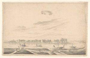 View of Surabaya by A. de Nelly (possibly)