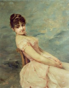 Portrait of a Young Woman by A. de la Prely