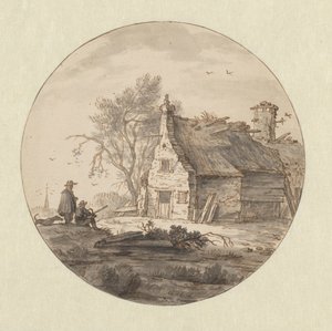 Dilapidated Farmhouse with a Draftsman