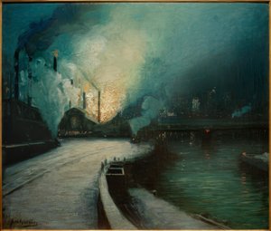 Industrial Scene, Pittsburgh by Aaron Henry Gorson