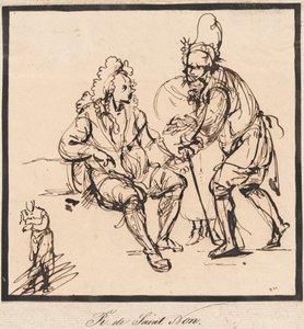 A Gardener and a Gentleman by Abbé de Saint Non Jean Claude Richard