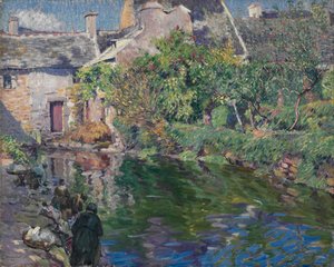 Washerwomen at Goyen by Abel George Warshawsky
