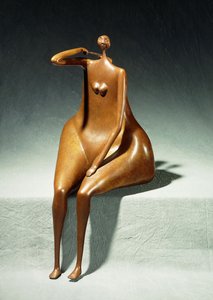 Seated Woman with a Satchel by Abigail Varela
