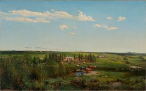Mount Fyans Homestead (Painting by Louis Buvelot, 1869) by Abraham Louis Buvelot