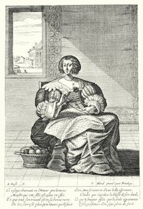 The Embroiderer by Abraham (after) Bosse
