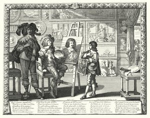 The Noble Painter by Abraham (after) Bosse