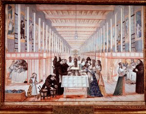 Visit of Anne of Austria to the Hospital of the Sisters of Charity with the Dolphin by Abraham (after) Bosse