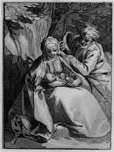 The Holy Family by Abraham Bloemaert