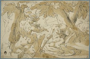 Mercury and Argus by Abraham Bloemaert