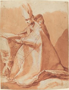 Seated Bishop by Abraham Bloemaert