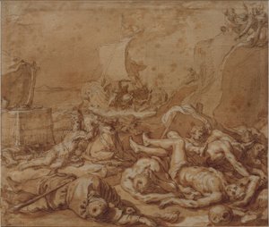 Theagenes and Chariclea After the Shipwreck by Abraham Bloemaert