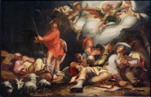Annunciation to the Shepherds by Abraham Bloemaert