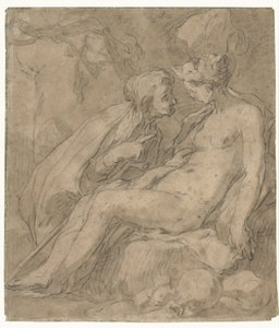 Vertumnus and Pomona (?) by Abraham Bloemaert