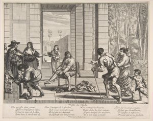 Clothing Beggars by Abraham Bosse