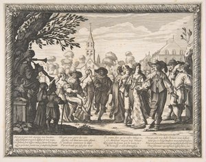 Dance on the Village Square, ca. 1633 by Abraham Bosse